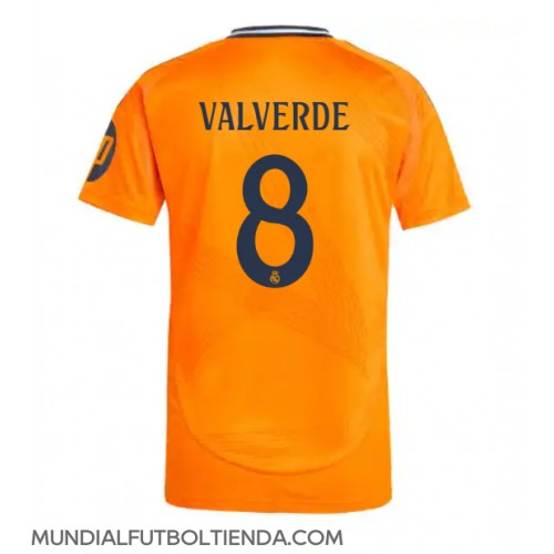 Camiseta Real Madrid Federico Valverde #8 Segunda Equipación Replica 2024-25 mangas cortas